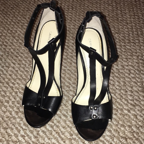 CREATIVE RECREATION MADE IN ITALY REAL LEATHER PLATFORM ANKLE T STRAP SIZE 9 - Picture 6 of 12